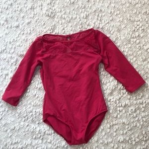 Bloch Girls size 8-10 bright pink leotard